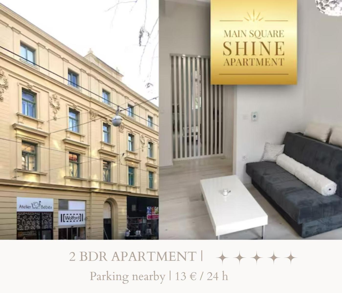 Luxurios And Historic Apartment "Shine" - Right On The Main Square Zagreb Eksteriør bilde